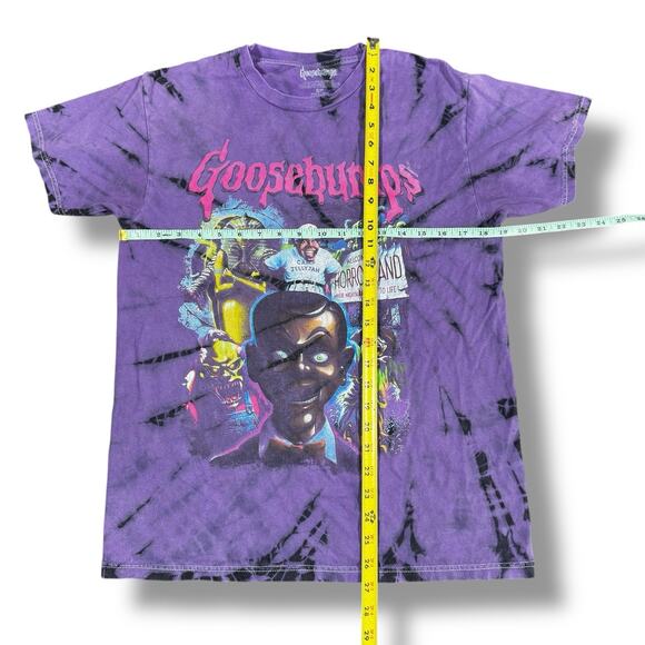 Goosebumps R.L. Stine Welcome to HorrorLand Purple Tie Dye T-shirt Men's S - Picture 5 of 5